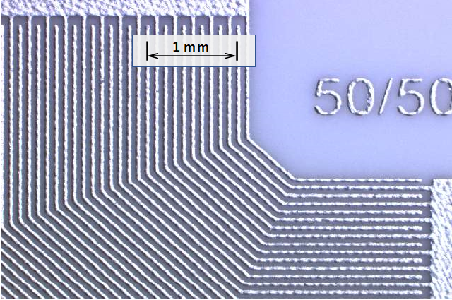 ファイン印刷パターン(50μm)